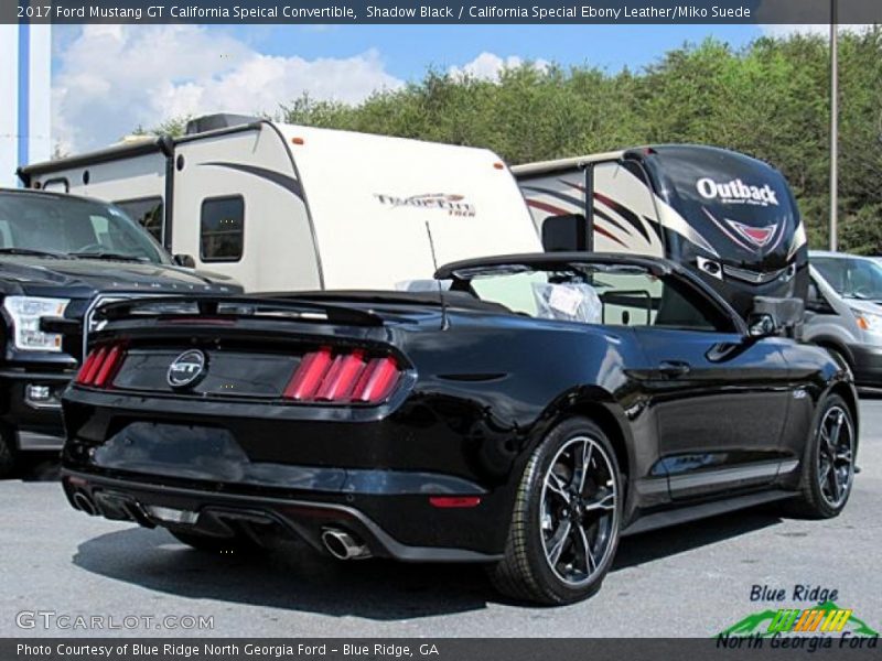 Shadow Black / California Special Ebony Leather/Miko Suede 2017 Ford Mustang GT California Speical Convertible