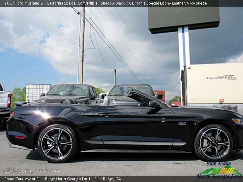 Shadow Black / California Special Ebony Leather/Miko Suede 2017 Ford Mustang GT California Speical Convertible
