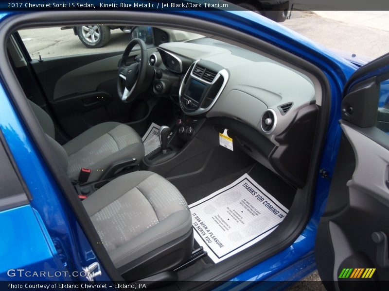Kinetic Blue Metallic / Jet Black/Dark Titanium 2017 Chevrolet Sonic LS Sedan