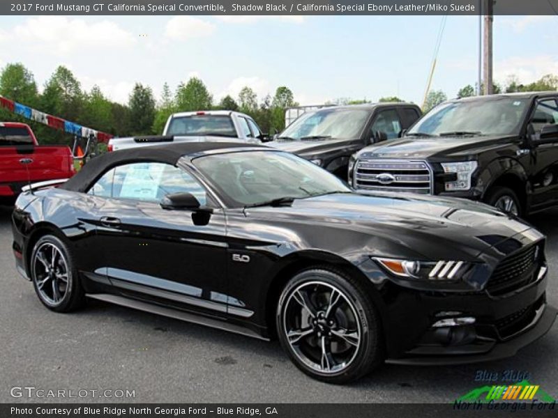 Shadow Black / California Special Ebony Leather/Miko Suede 2017 Ford Mustang GT California Speical Convertible