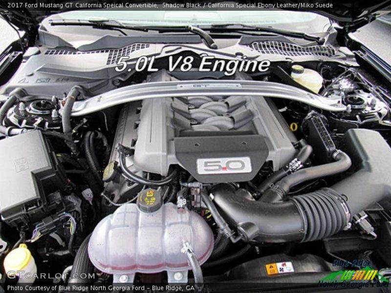 Shadow Black / California Special Ebony Leather/Miko Suede 2017 Ford Mustang GT California Speical Convertible