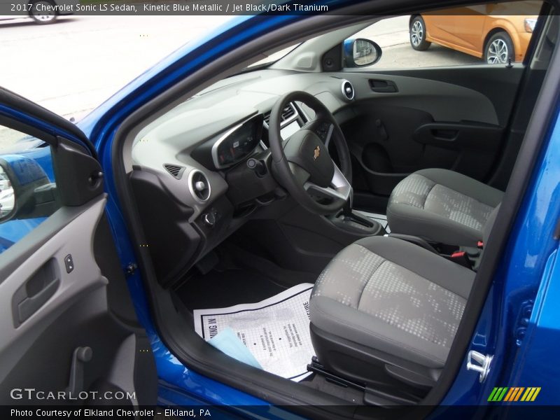 Kinetic Blue Metallic / Jet Black/Dark Titanium 2017 Chevrolet Sonic LS Sedan