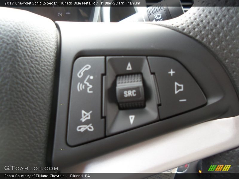 Kinetic Blue Metallic / Jet Black/Dark Titanium 2017 Chevrolet Sonic LS Sedan