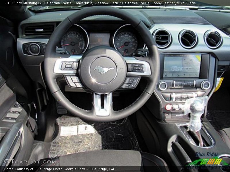Shadow Black / California Special Ebony Leather/Miko Suede 2017 Ford Mustang GT California Speical Convertible