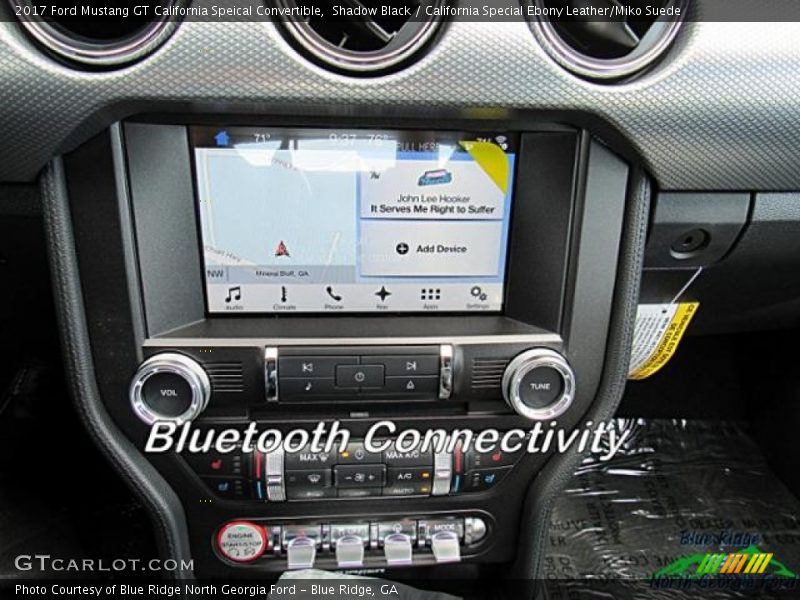 Shadow Black / California Special Ebony Leather/Miko Suede 2017 Ford Mustang GT California Speical Convertible
