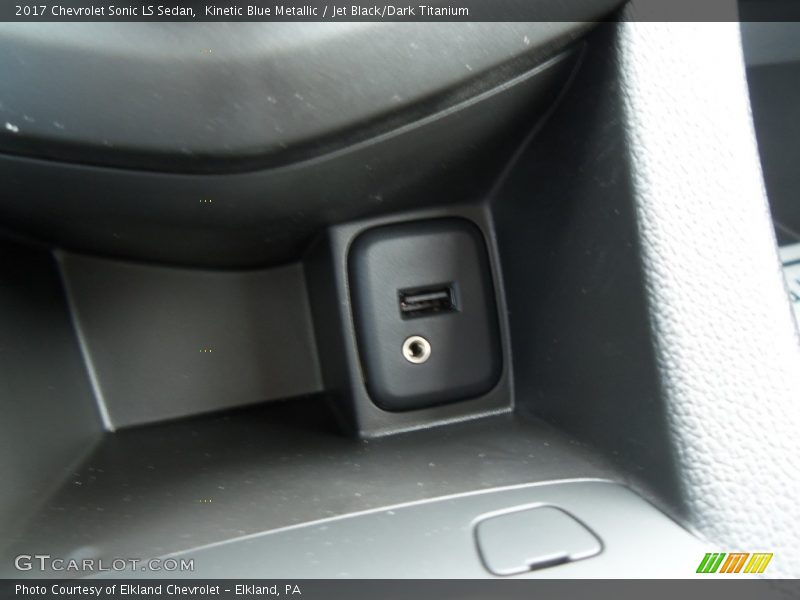 Kinetic Blue Metallic / Jet Black/Dark Titanium 2017 Chevrolet Sonic LS Sedan