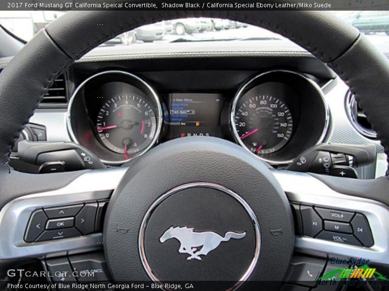 Shadow Black / California Special Ebony Leather/Miko Suede 2017 Ford Mustang GT California Speical Convertible
