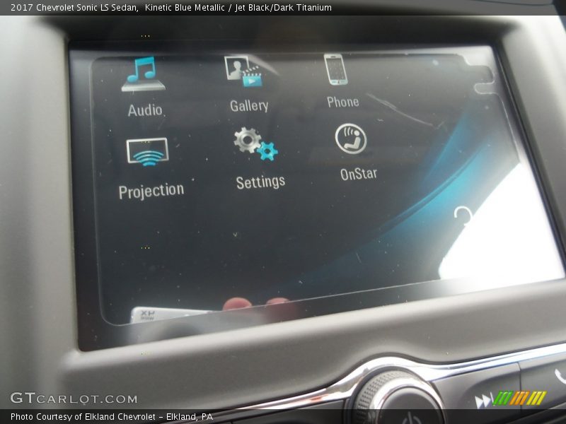 Kinetic Blue Metallic / Jet Black/Dark Titanium 2017 Chevrolet Sonic LS Sedan