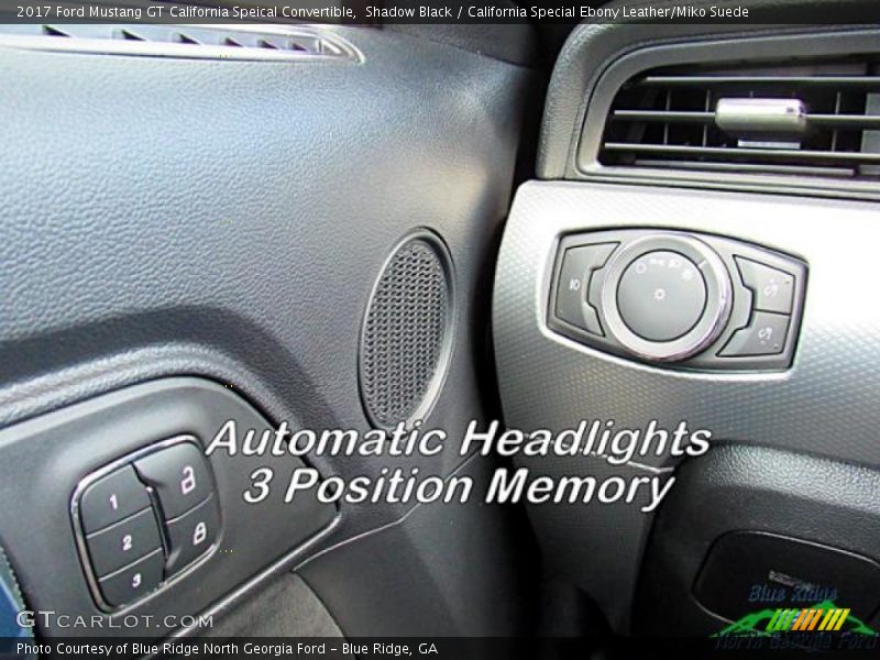 Shadow Black / California Special Ebony Leather/Miko Suede 2017 Ford Mustang GT California Speical Convertible