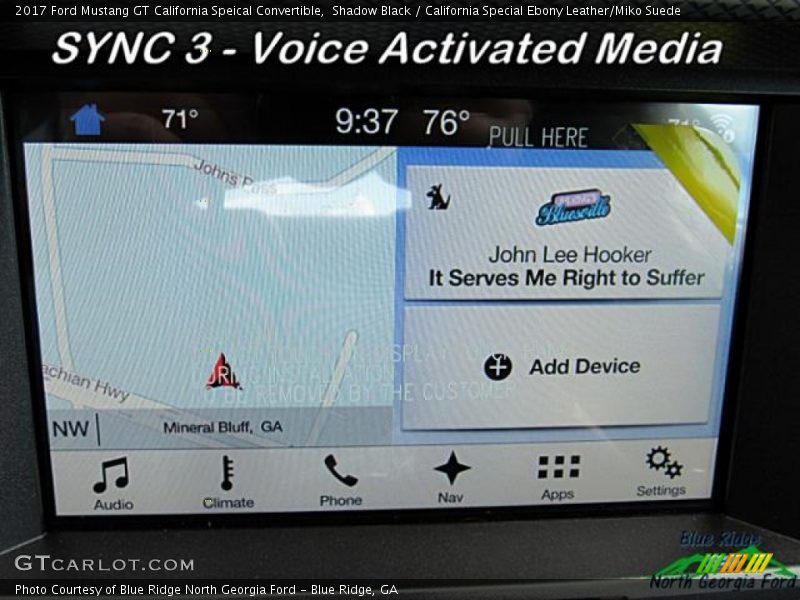 Shadow Black / California Special Ebony Leather/Miko Suede 2017 Ford Mustang GT California Speical Convertible