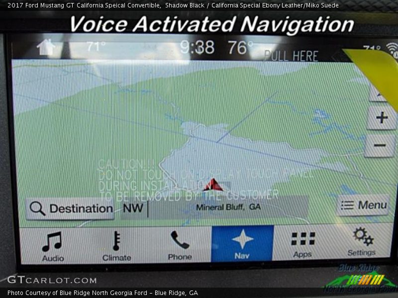 Shadow Black / California Special Ebony Leather/Miko Suede 2017 Ford Mustang GT California Speical Convertible