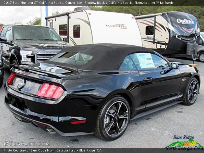 Shadow Black / California Special Ebony Leather/Miko Suede 2017 Ford Mustang GT California Speical Convertible