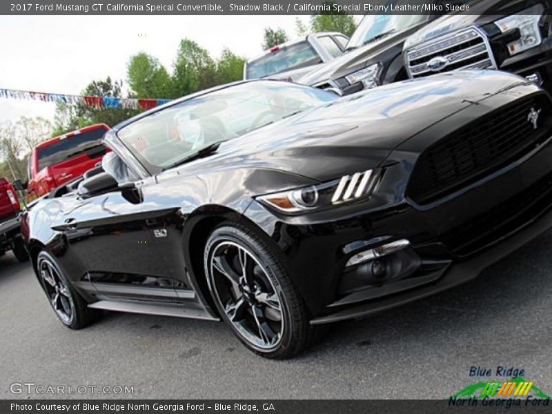 Shadow Black / California Special Ebony Leather/Miko Suede 2017 Ford Mustang GT California Speical Convertible