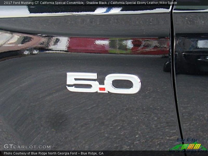 Shadow Black / California Special Ebony Leather/Miko Suede 2017 Ford Mustang GT California Speical Convertible