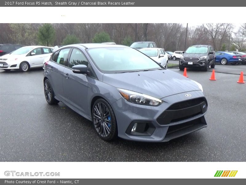 Stealth Gray / Charcoal Black Recaro Leather 2017 Ford Focus RS Hatch
