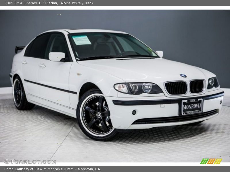 Alpine White / Black 2005 BMW 3 Series 325i Sedan