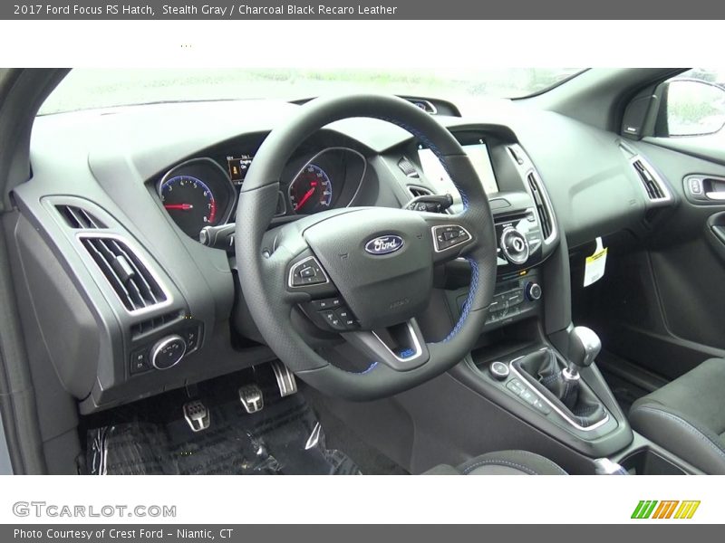 Stealth Gray / Charcoal Black Recaro Leather 2017 Ford Focus RS Hatch