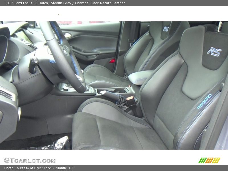 Stealth Gray / Charcoal Black Recaro Leather 2017 Ford Focus RS Hatch
