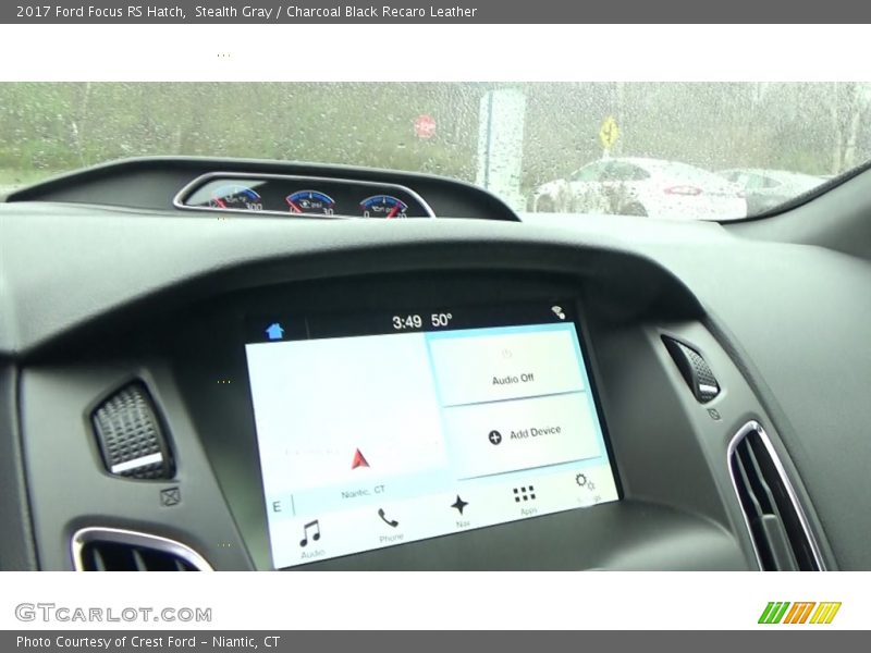 Stealth Gray / Charcoal Black Recaro Leather 2017 Ford Focus RS Hatch