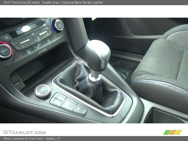 Stealth Gray / Charcoal Black Recaro Leather 2017 Ford Focus RS Hatch