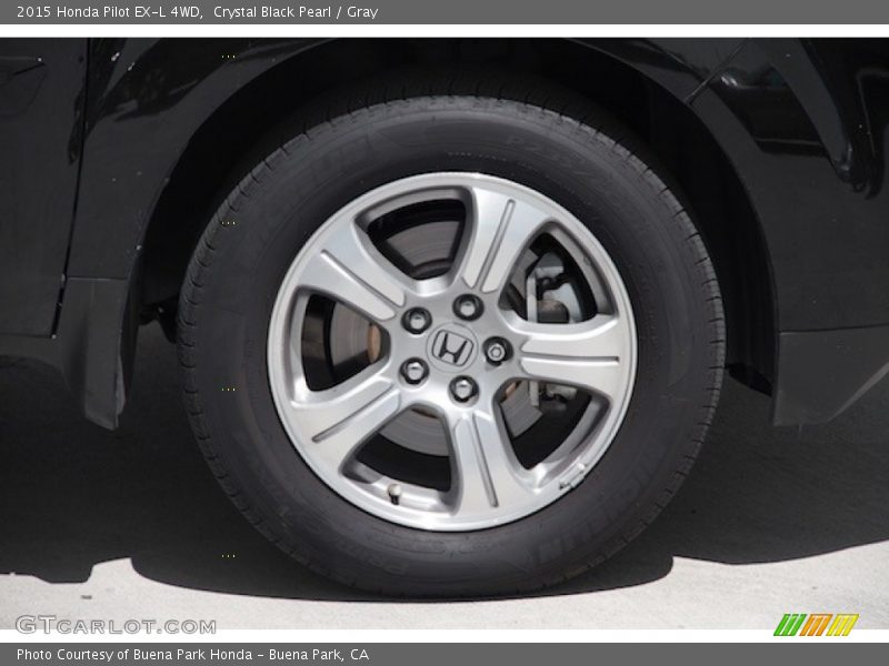 Crystal Black Pearl / Gray 2015 Honda Pilot EX-L 4WD