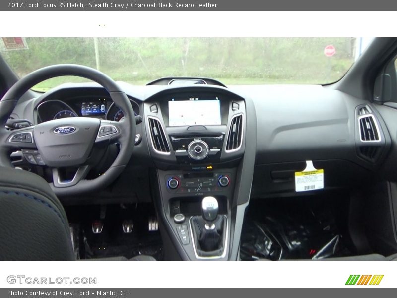Stealth Gray / Charcoal Black Recaro Leather 2017 Ford Focus RS Hatch