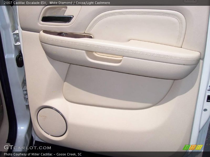 White Diamond / Cocoa/Light Cashmere 2007 Cadillac Escalade ESV