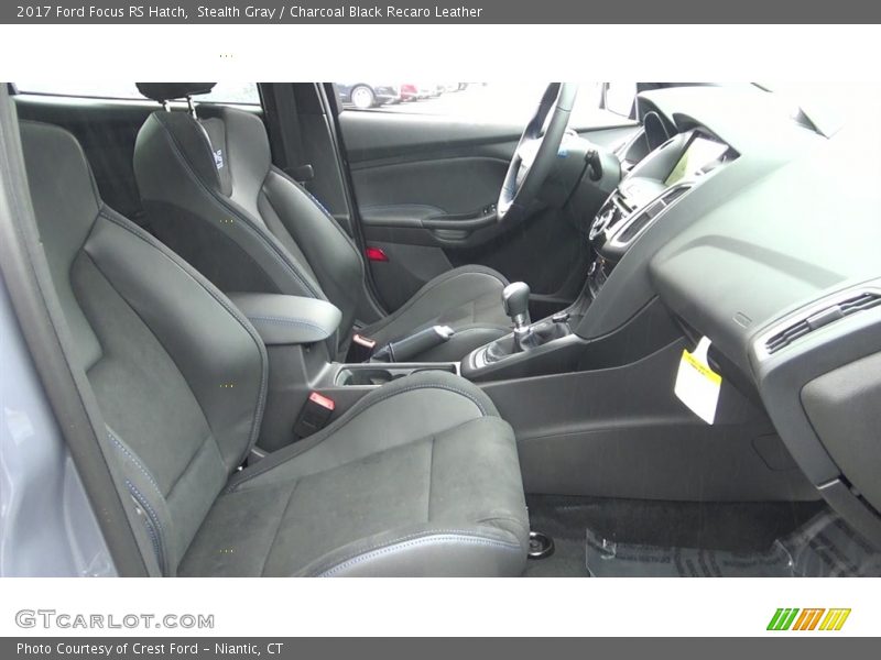 Stealth Gray / Charcoal Black Recaro Leather 2017 Ford Focus RS Hatch