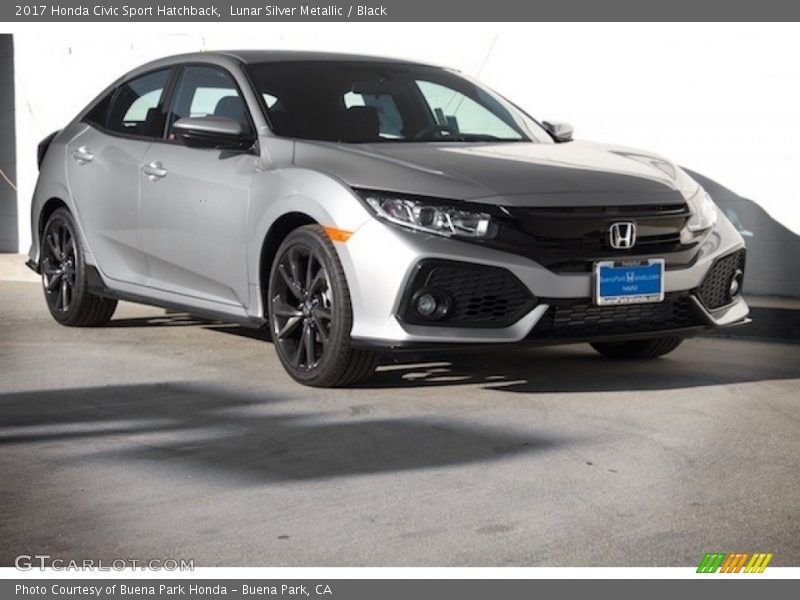 Lunar Silver Metallic / Black 2017 Honda Civic Sport Hatchback