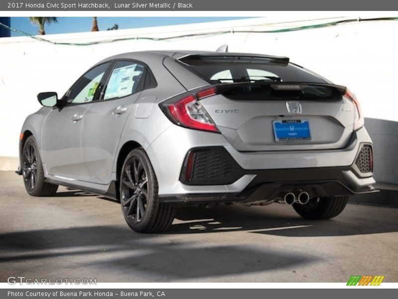 Lunar Silver Metallic / Black 2017 Honda Civic Sport Hatchback