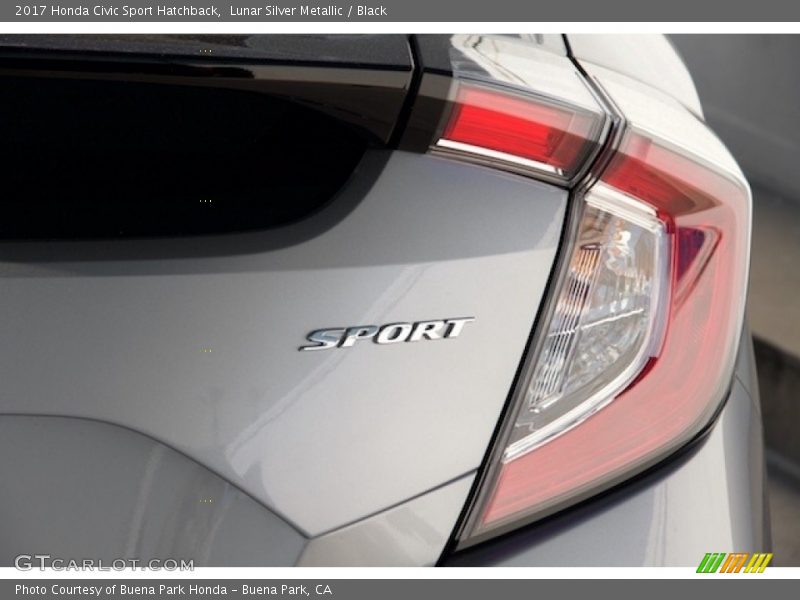 Lunar Silver Metallic / Black 2017 Honda Civic Sport Hatchback