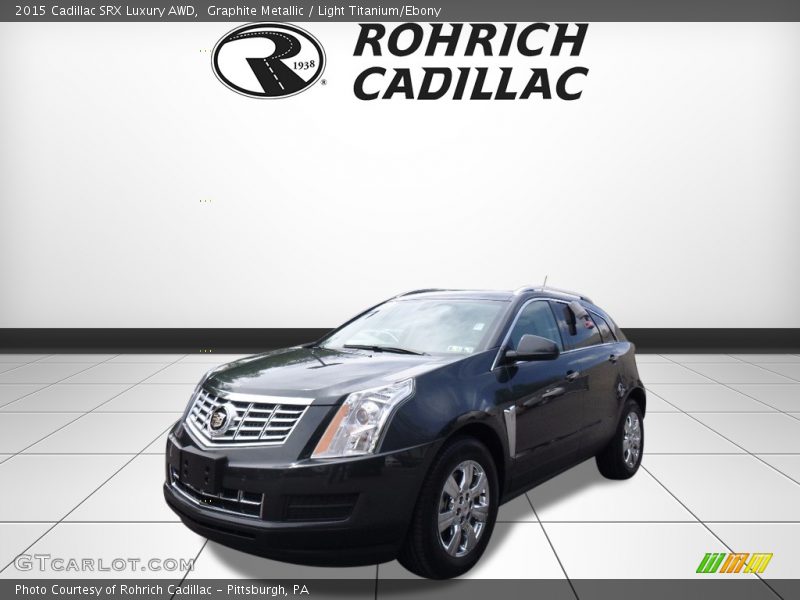 Graphite Metallic / Light Titanium/Ebony 2015 Cadillac SRX Luxury AWD