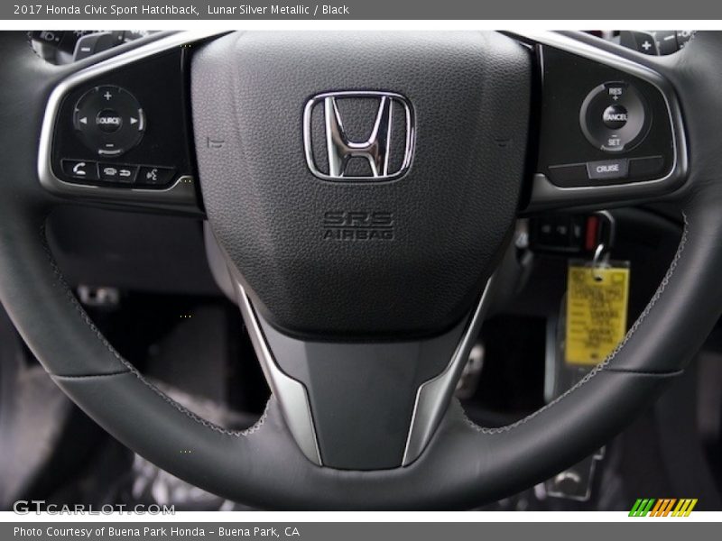 Lunar Silver Metallic / Black 2017 Honda Civic Sport Hatchback