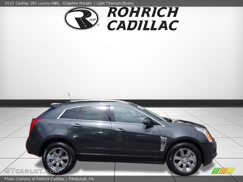 Graphite Metallic / Light Titanium/Ebony 2015 Cadillac SRX Luxury AWD