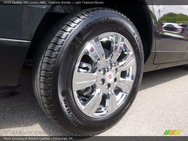 Graphite Metallic / Light Titanium/Ebony 2015 Cadillac SRX Luxury AWD