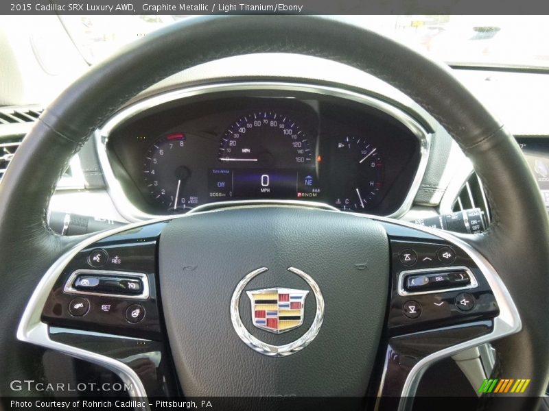Graphite Metallic / Light Titanium/Ebony 2015 Cadillac SRX Luxury AWD
