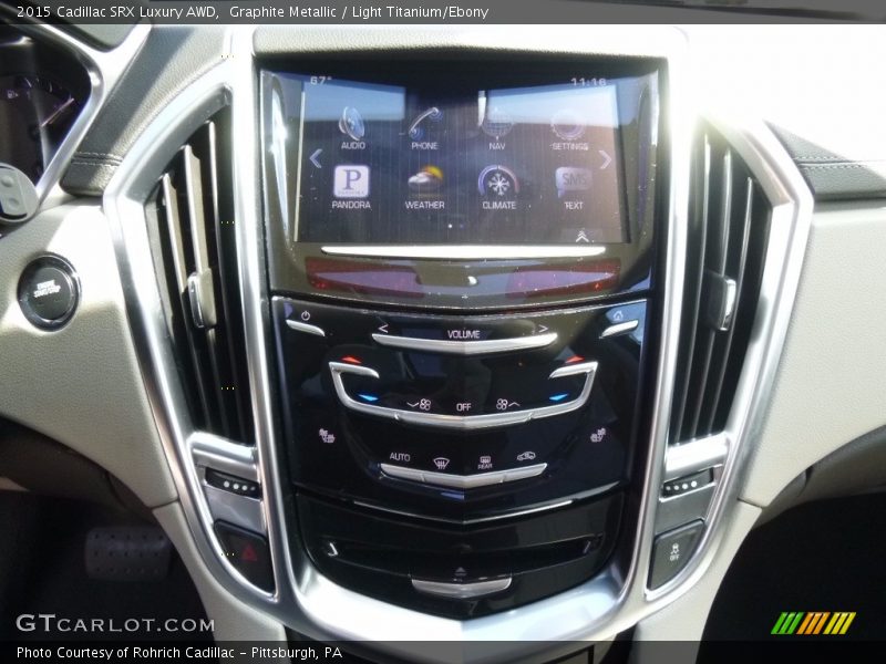 Graphite Metallic / Light Titanium/Ebony 2015 Cadillac SRX Luxury AWD