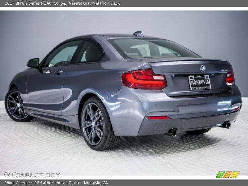 Mineral Grey Metallic / Black 2017 BMW 2 Series M240i Coupe