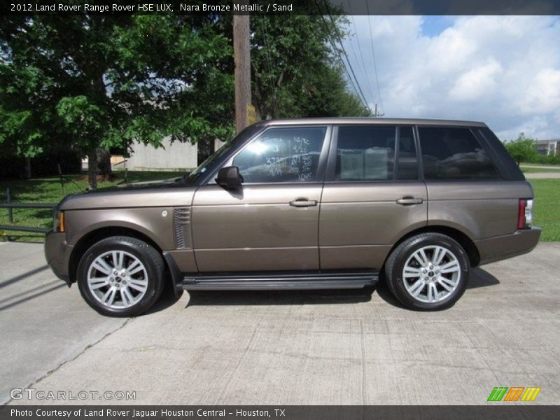 Nara Bronze Metallic / Sand 2012 Land Rover Range Rover HSE LUX