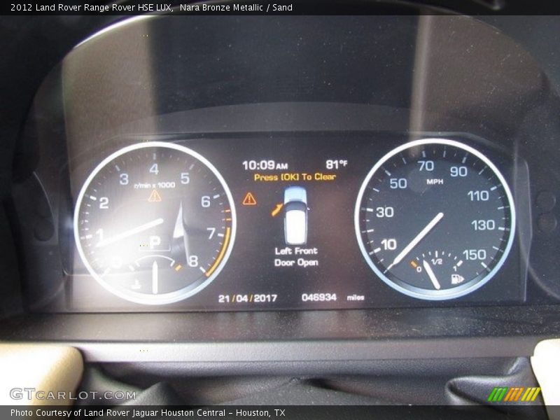 Nara Bronze Metallic / Sand 2012 Land Rover Range Rover HSE LUX