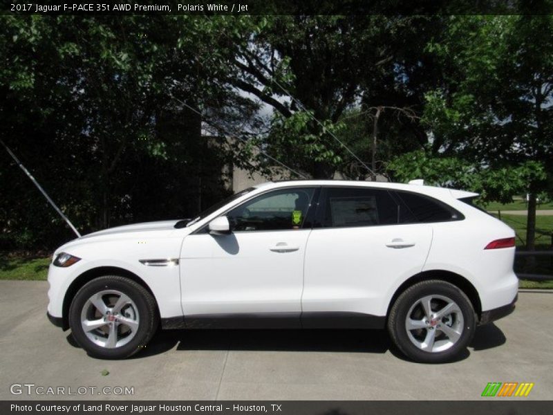 Polaris White / Jet 2017 Jaguar F-PACE 35t AWD Premium