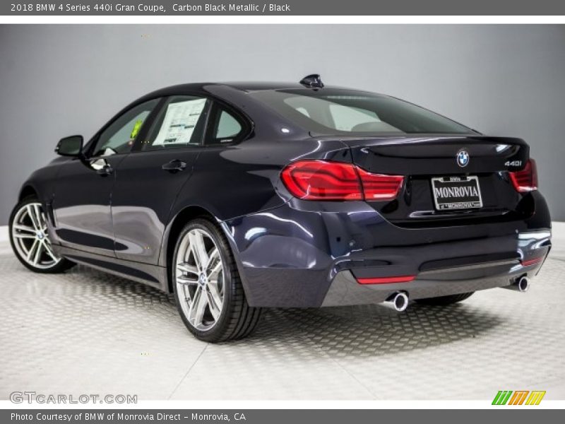 Carbon Black Metallic / Black 2018 BMW 4 Series 440i Gran Coupe