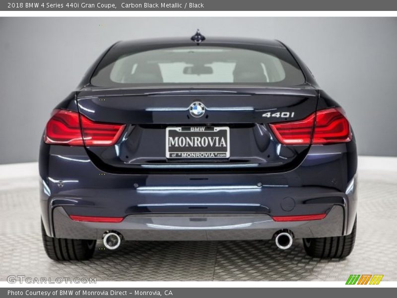 Carbon Black Metallic / Black 2018 BMW 4 Series 440i Gran Coupe