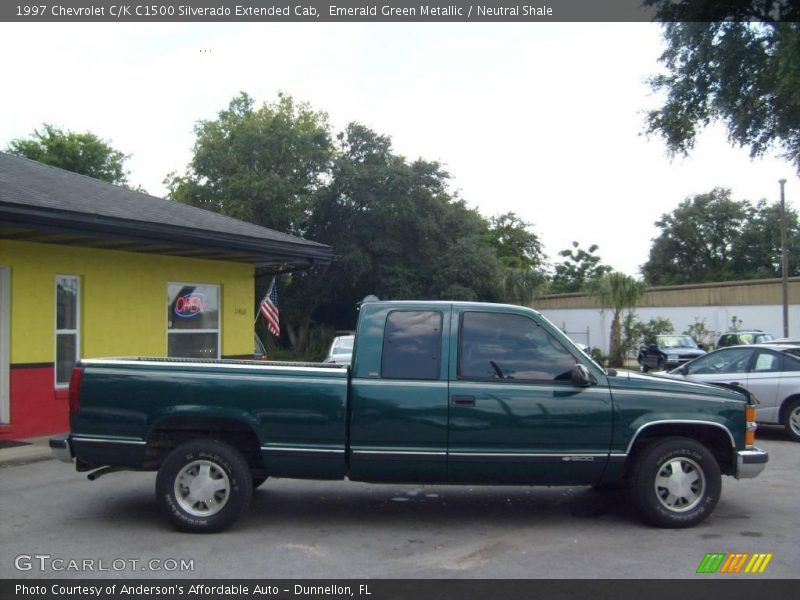 Emerald Green Metallic / Neutral Shale 1997 Chevrolet C/K C1500 Silverado Extended Cab