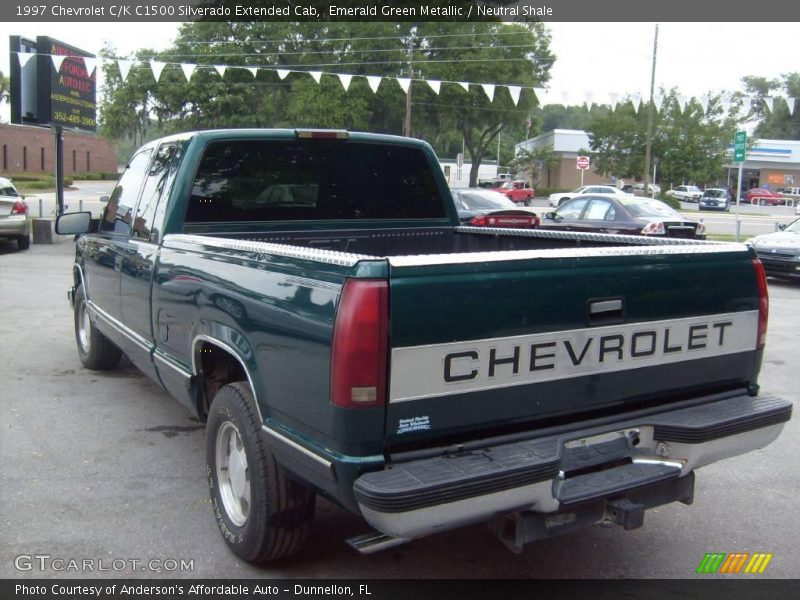 Emerald Green Metallic / Neutral Shale 1997 Chevrolet C/K C1500 Silverado Extended Cab