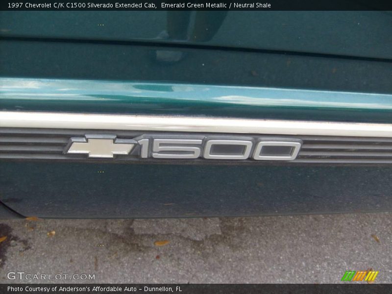 Emerald Green Metallic / Neutral Shale 1997 Chevrolet C/K C1500 Silverado Extended Cab