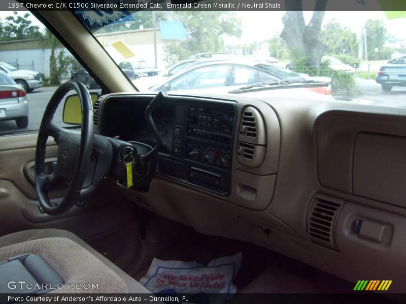 Emerald Green Metallic / Neutral Shale 1997 Chevrolet C/K C1500 Silverado Extended Cab