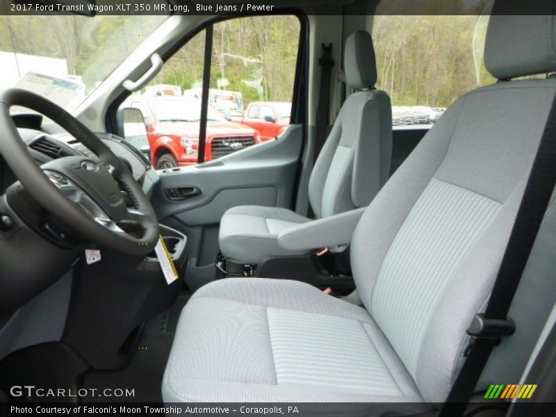  2017 Transit Wagon XLT 350 MR Long Pewter Interior