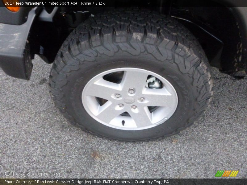 Rhino / Black 2017 Jeep Wrangler Unlimited Sport 4x4