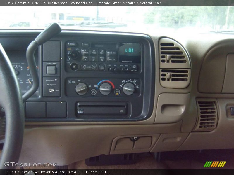 Emerald Green Metallic / Neutral Shale 1997 Chevrolet C/K C1500 Silverado Extended Cab
